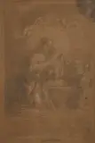 Giambattista Borghesi, Attribuito a. Madonna con Bambino e angeli / Studio di nudo maschile (al retro)