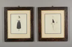 Romain de Tirtoff Erte, Coppia di bozzetti di moda