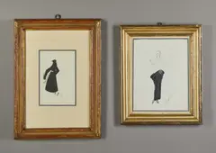 Romain de Tirtoff Erte, Coppia di bozzetti di moda