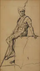 Paolo Gaidano, Figura con lancia