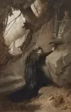 Joseph Flüggen, Scena dal Tannhauser di Wagner, la preghiera di Elisabetta