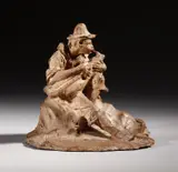 La cornamusa by Scultore Italiano Del Xx Secolo, sculpture, sold Oct 2022