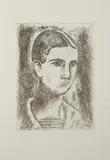 Carlo Carrà, Testa di ragazzo, print (other)