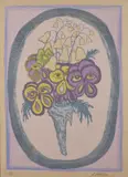 Giuseppe Viviani, Vaso di fiori, print (other)