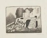 Giuseppe Viviani, Letto e macerie, print (other)