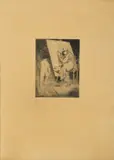 Giacomo Manzù, Pittore e modella nuda di schiena, print (other)