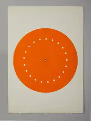 Lucio Fontana, Disco spaziale (arancione), print (other)