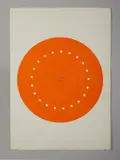 Disco spaziale (arancione) by Lucio Fontana, print (other), sold Oct 2022