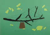 Bruno Munari, Sistemazione in un giardino su basamento di pietra, print (other)