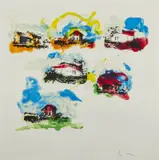 Senza titolo by Mario Schifano, 1990, enamel and acrylic on canvas, sold Oct 2022