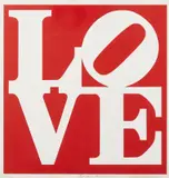 Robert Indiana, Love rouge, print (other)