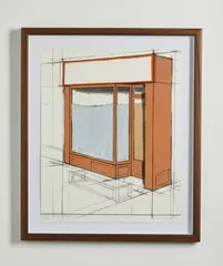 Christo, Pink Store Front, Project, print (other)