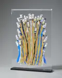 Arman, Tubes de couleurs, sculpture