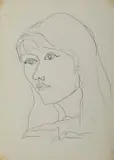 Ritratto femminile by Lucio Fontana, sold Dec 2022