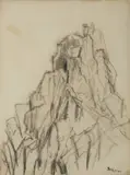 Composizione con Montagne by Mario Sironi, sold Nov 2022