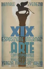 Franz Lenhart, Bozzetto per il manifesto della XIX Biennale di Venezia