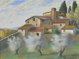 Paesaggio by Nino Giovanni Tirinnanzi, sold Sep 2022