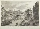 Giovanni Battista Brostoloni, Superba moles pontis Rivoalti ad Orentalem plagam, print (other)