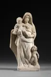 Madonna con Bambino e San Giovannino by Scultore Italiano Del Xvi Secolo, sculpture, sold Oct 2022