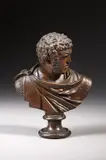 Scultore Del Xix Secolo, Busto in bronzo di Caracalla, sculpture