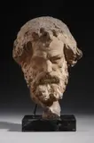 Scultore Del Xviii-Xix Secolo, Testa virile in terracotta, sculpture