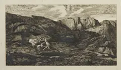 Odilon Redon, La peur, print (other)