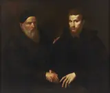 Jan Stephan van Calcar, Doppio ritratto (forse Tiziano e suo figlio)