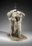 Scultore Del Xvii Secolo, Gruppo scultoreo raffigurante tre putti adattato a fontana, sculpture