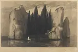 Max Klinger, L'Isola dei Morti (da Arnold Böcklin)