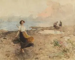 Paolo Sala, Paesaggio marino con personaggi