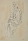 Alphonse Mucha, Figura femminile seduta