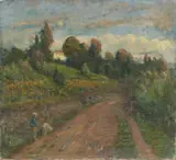 Clemente Pugliese Levi, Paesaggio con personaggio