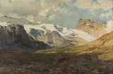 Alberto Falchetti, Paesaggio montano con animali