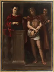 Enea Detto Il Talpino Salmeggia, Ambiente di. Cristo e Ponzio Pilato
