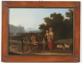 Pittore Del Xix Secolo, Pastore e famiglia