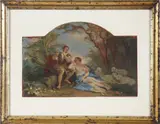 Scena galante by Pittore Italiano Del Xix Secolo, sold Jun 2015