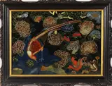 Pittore Cinese Del Xix Secolo, Natura morta con uccellini e fiori