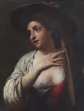 Giuseppe Barbaglia, Donna con tamburello