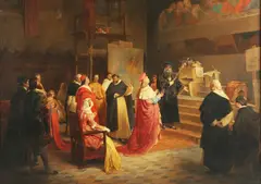 Cherubino Cornienti, Lodovico il Moro visita Leonardo da Vinci mentre dipinge il Cenacolo