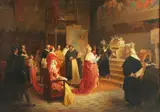 Cherubino Cornienti, Lodovico il Moro visita Leonardo da Vinci mentre dipinge il Cenacolo