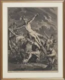 Van Schelte Bolswert, The rising of the cross, print (other)