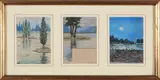 Lotto composto da n. 3 acquerelli. Paesaggio by Umberto Franciosi, sold Feb 2016