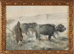 Bufale e mandriano by Giuseppe Raggio, sold Feb 2016