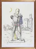 Il trovatore con la luna by Giorgio de Chirico, print (other), sold Mar 2016
