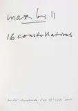 Max Bill, Costellazioni. Cartella composta da n. 16 Litografie