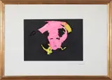 Senza titolo by Mario Schifano, 1967, mixed media on paper, sold Mar 2016