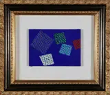Bleu note by Piero Dorazio, sold Mar 2016