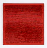 Tableau Clous by Bernard Aubertin, 1970, nails, acrylic paint, wood; framed, sold Mar 2016