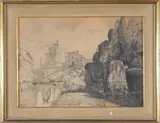 Augusto Baracchi, Veduta di Roma con altare della Patria