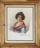 D.p. Angiolini, Ritratto di giovane donna